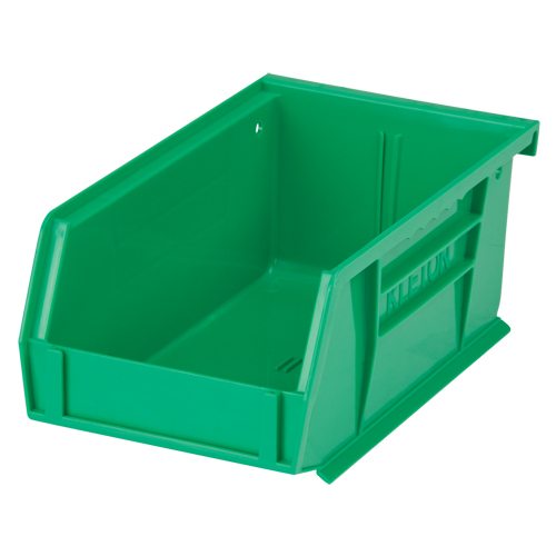 Stack & Hang Bin, 4-1/8" W x 3" H x 7-3/8" D, Green Moffatt Supply & Specialties