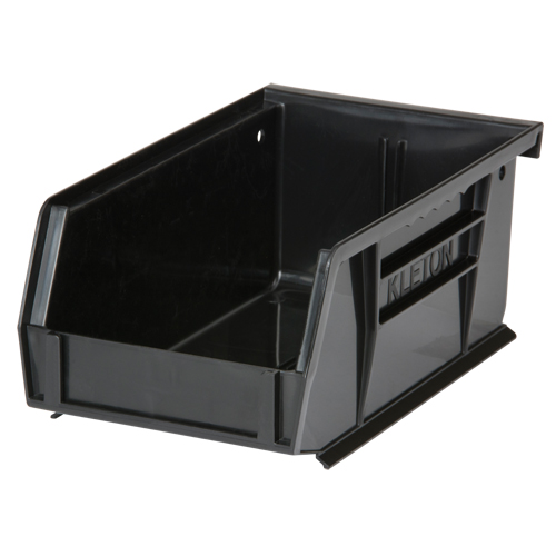 Stack & Hang Bin, 4-1/8" W x 3" H x 7-3/8" D, Black Moffatt Supply & Specialties