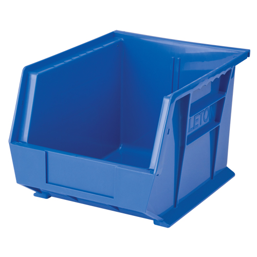 Stack & Hang Bin, 8-1/4" W x 7" H x 10-3/4" D, Blue Moffatt Supply & Specialties