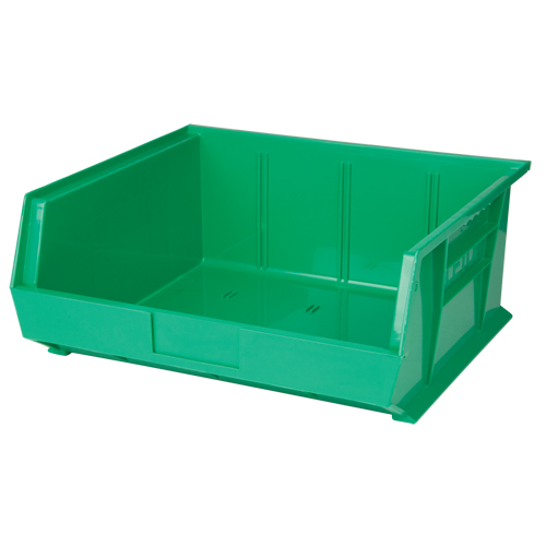 Stack & Hang Bin, 16-1/2" W x 7" H x 14-3/4" D, Green Moffatt Supply & Specialties