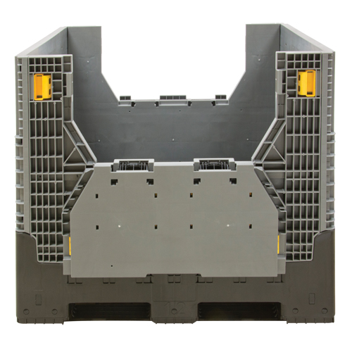 Contenant de vrac pliable, 47,2" lo x 39,4" la x 39,4" h, Gris Moffatt Supply & Specialties