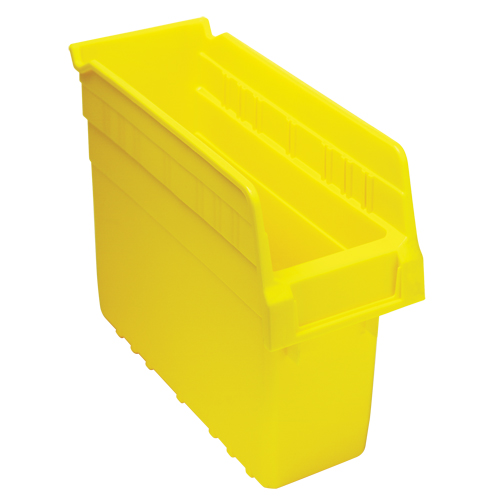 Store-Max Shelf Bins, 4-3/8" W x 8" H x 11-5/8" D, Yellow, 44 lbs. Capacity Moffatt Supply & Specialties