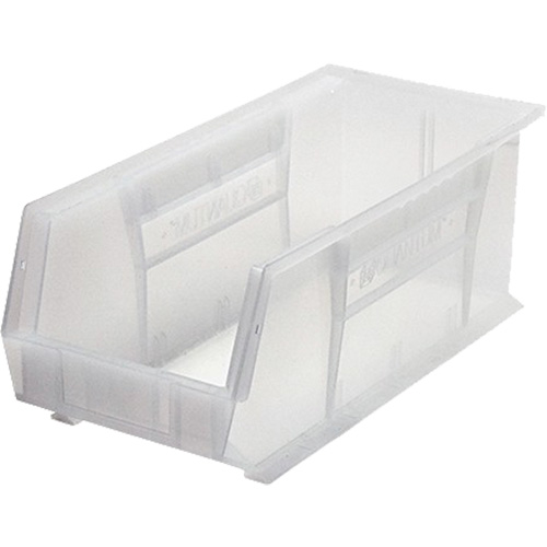 Ultra Stack & Hang Bin, 8-1/4" W x 7" H x 18" D, Clear Moffatt Supply & Specialties