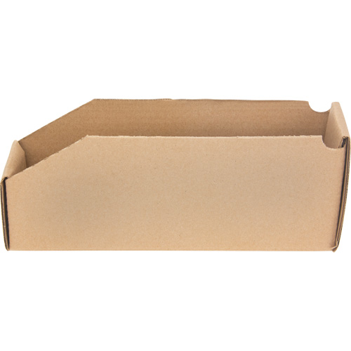 Deep Corrugated Parts Bins, 2-7/8" W x 11-1/4" D x 4-1/2" H, Beige Moffatt Supply & Specialties