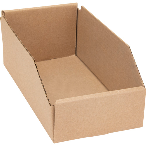 Deep Corrugated Parts Bins, 5-3/4" W x 11-1/4" D x 4-1/2" H, Beige Moffatt Supply & Specialties