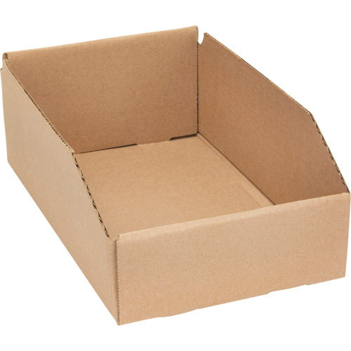 Deep Corrugated Parts Bins, 7-5/8" W x 11-5/16" D x 4-1/2" H, Beige Moffatt Supply & Specialties