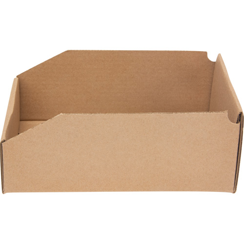 Deep Corrugated Parts Bins, 7-5/8" W x 11-5/16" D x 4-1/2" H, Beige Moffatt Supply & Specialties