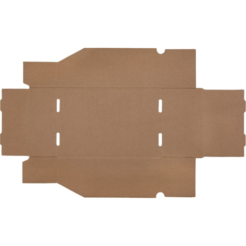 Deep Corrugated Parts Bins, 7-5/8" W x 11-5/16" D x 4-1/2" H, Beige Moffatt Supply & Specialties