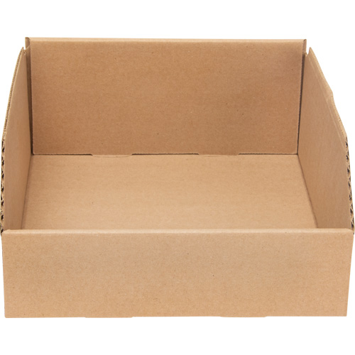 Boîtes profondes en carton ondul&eacute;, 9-3/4" la x 11-1/4" p x 4-1/2" h, Beige Moffatt Supply & Specialties