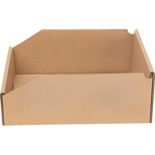 Boîtes profondes en carton ondul&eacute;, 9-3/4" la x 11-1/4" p x 4-1/2" h, Beige Moffatt Supply & Specialties