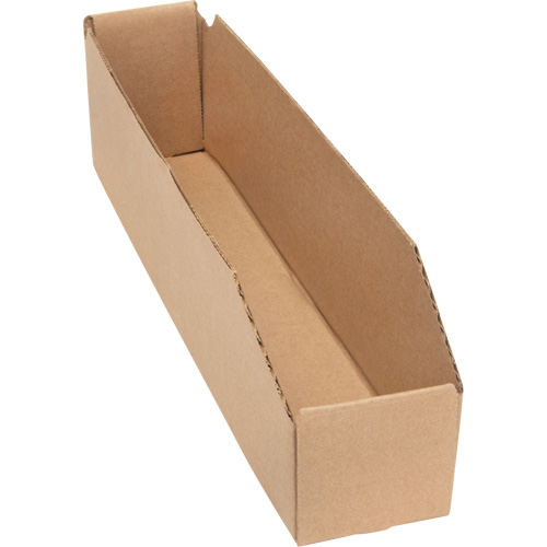 Deep Corrugated Parts Bins, 1-7/8" W x 17-1/8" D x 4-1/2" H, Beige Moffatt Supply & Specialties