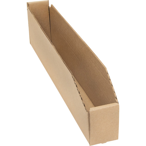 Deep Corrugated Parts Bins, 2-7/8" W x 17-1/4" D x 4-1/2" H, Beige Moffatt Supply & Specialties