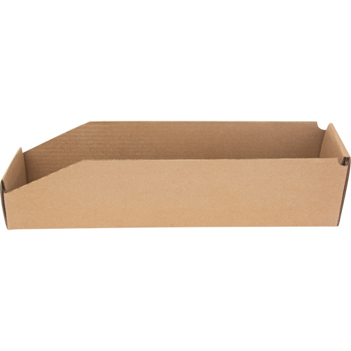 Deep Corrugated Parts Bins, 3-3/4" W x 17-1/4" D x 4-1/2" H, Beige Moffatt Supply & Specialties