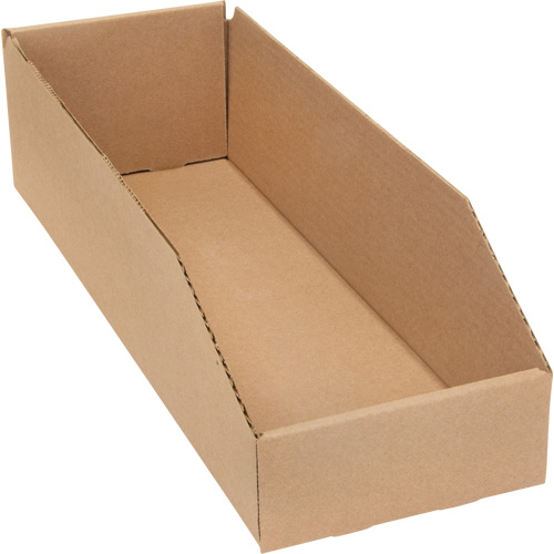 Deep Corrugated Parts Bins, 5-3/4" W x 17-1/4" D x 4-1/2" H, Beige Moffatt Supply & Specialties