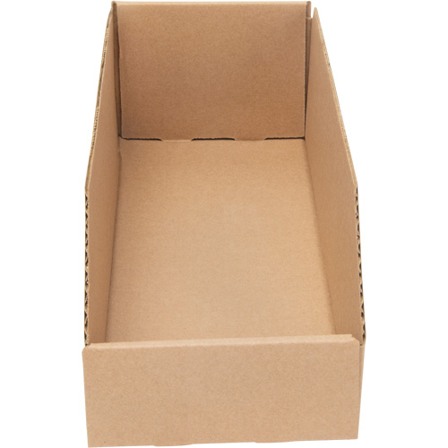 Deep Corrugated Parts Bins, 5-3/4" W x 17-1/4" D x 4-1/2" H, Beige Moffatt Supply & Specialties