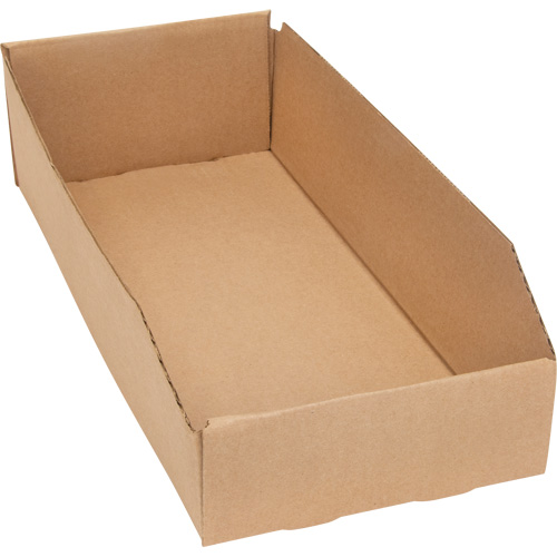 Deep Corrugated Parts Bins, 7-3/4" W x 17-1/4" D x 4-1/2" H, Beige Moffatt Supply & Specialties