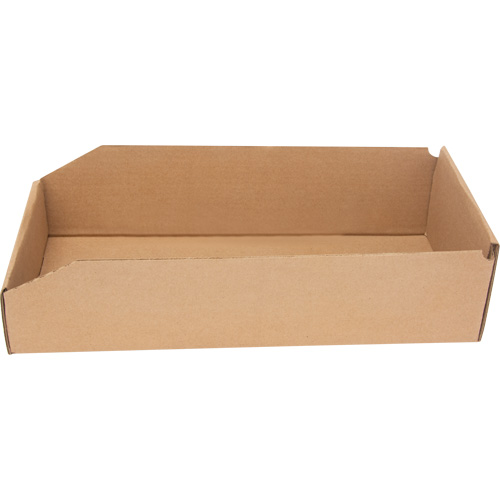 Deep Corrugated Parts Bins, 7-3/4" W x 17-1/4" D x 4-1/2" H, Beige Moffatt Supply & Specialties