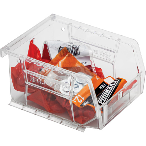 Bacs tr&egrave;s transparents Ultra, 4-1/8" la, 3" h x 5-3/8" p, Transparent Moffatt Supply & Specialties