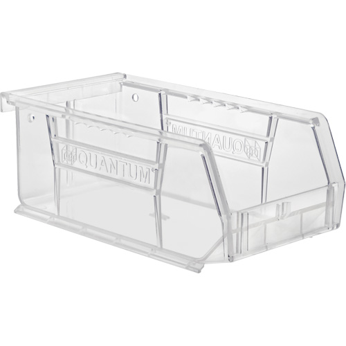 Crystal Clear Ultra Bins, 4-1/8" W x 3" H x 7-3/8" D, Clear Moffatt Supply & Specialties