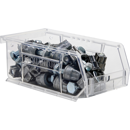 Crystal Clear Ultra Bins, 4-1/8" W x 3" H x 7-3/8" D, Clear Moffatt Supply & Specialties