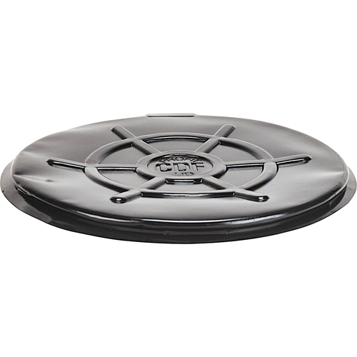 Protective Drum Lids, Closed Top, Fits: 55 US gal (45 imp. gal.), Black Moffatt Supply & Specialties