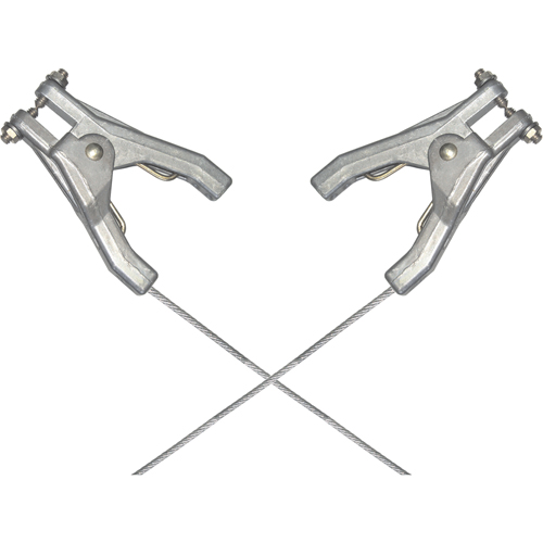 Assemblages robustes de c&acirc;bles de masse et de mise &agrave; la terre - Raccordement &agrave; deux pinces Moffatt Supply & Specialties