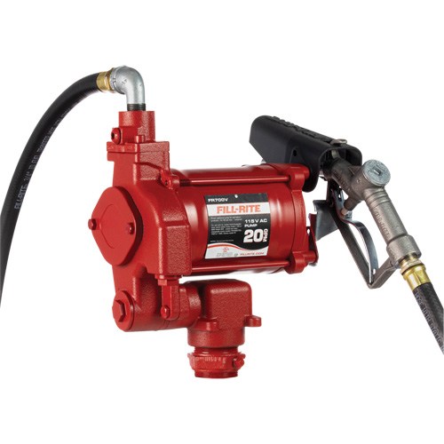 Pompes c. a. utilitaires &agrave; soupape rotative avec embout, 115 V, 20 gal./min Moffatt Supply & Specialties