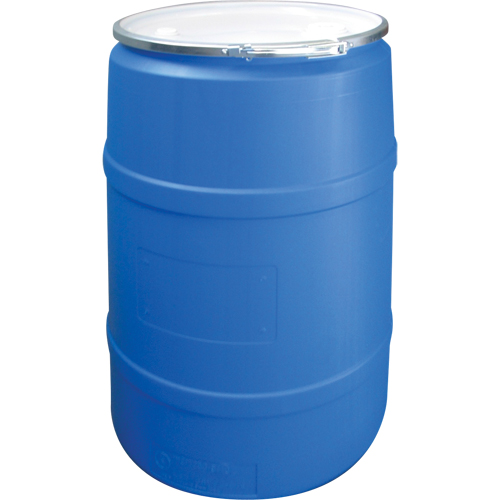 Polyethylene Drums, 55 US gal (45 imp. gal.), Open Top, Blue Moffatt Supply & Specialties