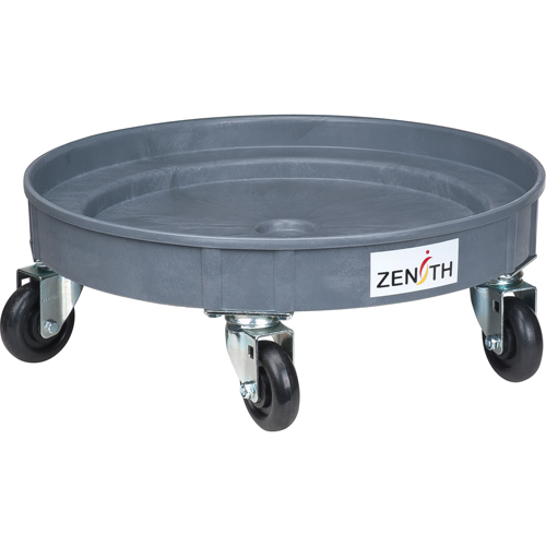 Socle roulant pour baril de confinement des fuites, 24.25" dia. X 8,625" H, Cap. de d&eacute;versement 1,5 gal. US Moffatt Supply & Specialties