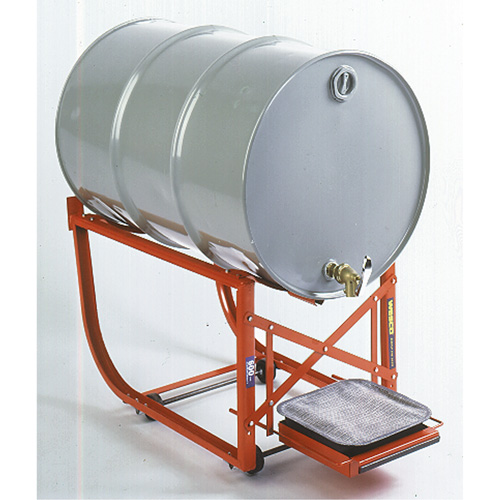 Support de baril avec plateau d'&eacute;gouttage, Capacit&eacute; de 55 gal. US (45 gal. imp.), Charge max. de 600 lb/272 kg Moffatt Supply & Specialties