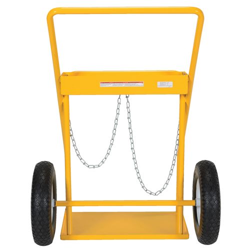 Chariot pour bouteille de gaz, Roues Caoutchouc, Base de 22" la x 14-1/8" lo, 250 lb Moffatt Supply & Specialties