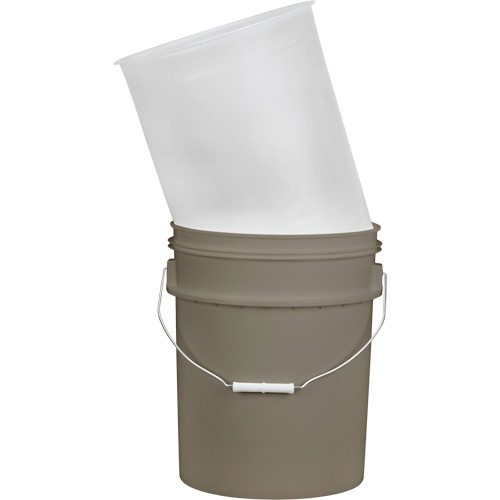 Doublure pour seau en plastique, 11-1/4" dia. x 14" h, 5 gal. US (4,16 gal. imp.) capacit&eacute; Moffatt Supply & Specialties