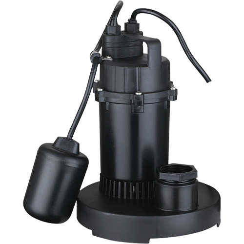 Pompe de puisard submersible thermoplastique, 2560 gal./h, 115 V, 4,6 A, 1/3 CV Moffatt Supply & Specialties