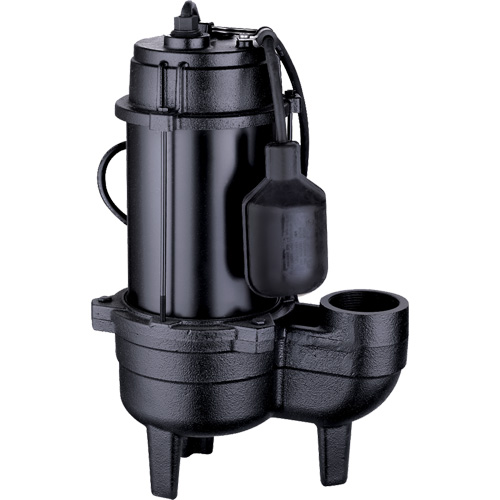 Cast Iron Sewage Pump, 120 V, 9.5 A, 6000 GPH, 1/2 HP Moffatt Supply & Specialties