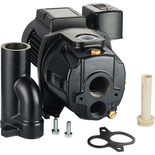 Pompe &agrave; jet en fonte &agrave; double tension transformable, 115 V/230 V, 1100 gal./h, 1/2 CV Moffatt Supply & Specialties