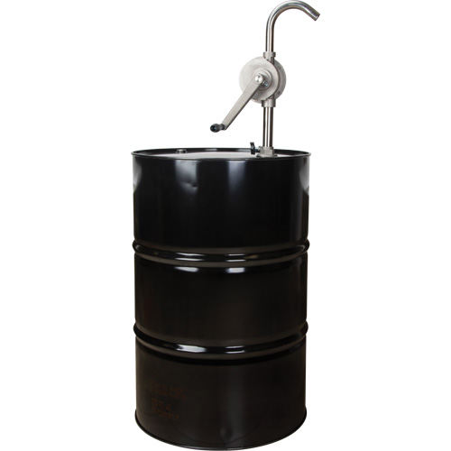 Pompe rotative pour baril, Acier inoxydable, Pour capacit&eacute; 55 gal., 12 oz/course Moffatt Supply & Specialties