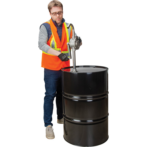 Pompe rotative pour baril, Acier inoxydable, Pour capacit&eacute; 55 gal., 12 oz/course Moffatt Supply & Specialties
