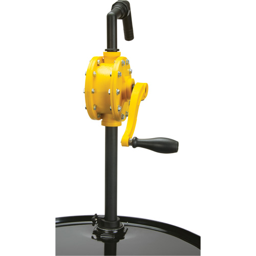 Pompe rotative pour baril, Polypropyl&egrave;ne, Pour capacit&eacute; 15 - 55 gal. US, 8 oz/course Moffatt Supply & Specialties