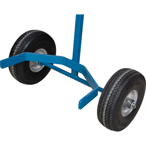 Cylinder Cart, Flat-Free Wheels, 15-1/2" W x 14-1/4" L Base, 600 lbs. Moffatt Supply & Specialties