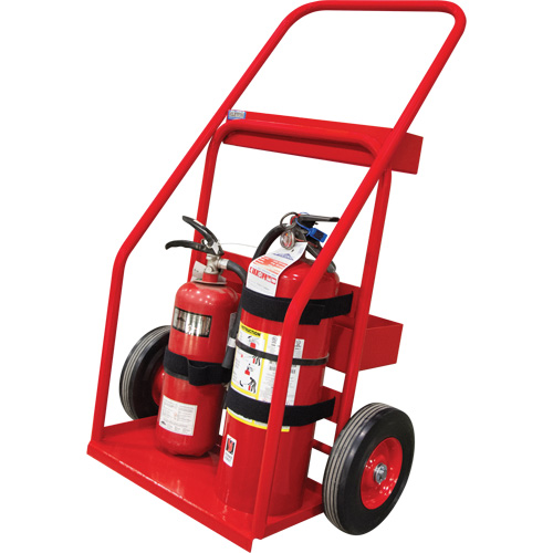 Chariot de prevention d'incendie pour travaux &agrave; chaud, Roues Semi-pneumatique, Base de 17,75" la x 8,9" lo, 100 lb Moffatt Supply & Specialties