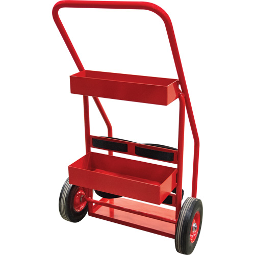 Chariot de prevention d'incendie pour travaux &agrave; chaud, Roues Semi-pneumatique, Base de 17,75" la x 8,9" lo, 100 lb Moffatt Supply & Specialties