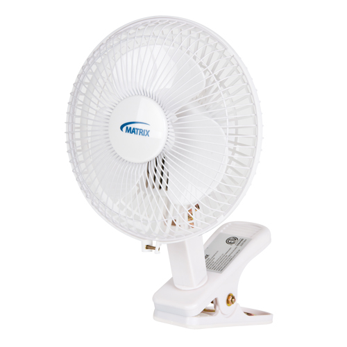 Clip-On & Desk Fan, 6" Diameter, 2 Speeds Moffatt Supply & Specialties