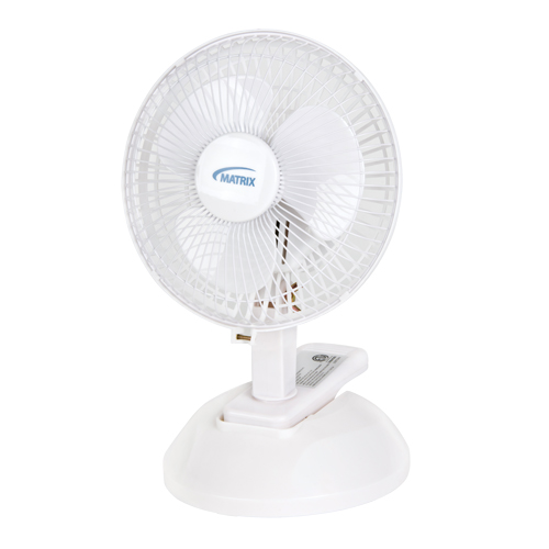 Clip-On & Desk Fan, 6" Diameter, 2 Speeds Moffatt Supply & Specialties