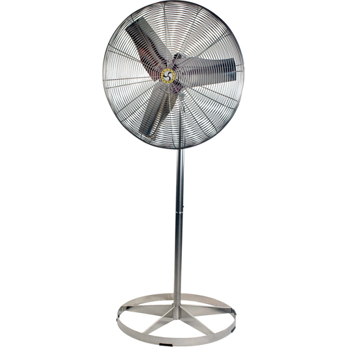 Stainless Steel Food Service Washdown Air Circulating Fans, Industrial, 1 Speed, 30" Diameter Moffatt Supply & Specialties