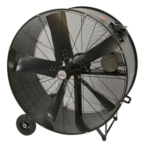 Heavy-Duty Fixed Belt Drive Drum Fan, Industrial, 2 Speed, 42" Diameter Moffatt Supply & Specialties