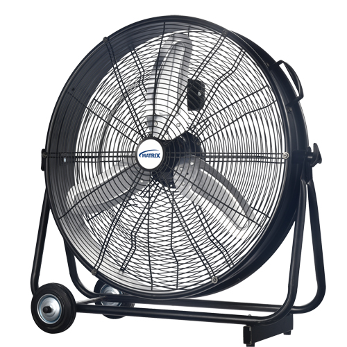 Light Industrial Direct-Drive Slim Drum Fan, Industrial, 3 Speed, 24" Diameter Moffatt Supply & Specialties