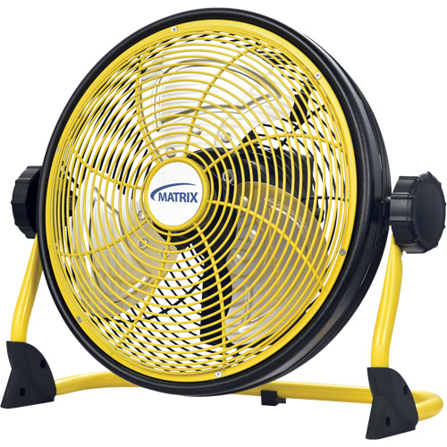 Rechargeable Indoor/Outdoor Fan with USB port, Commercial, Variable Speed, 12" Diameter Moffatt Supply & Specialties