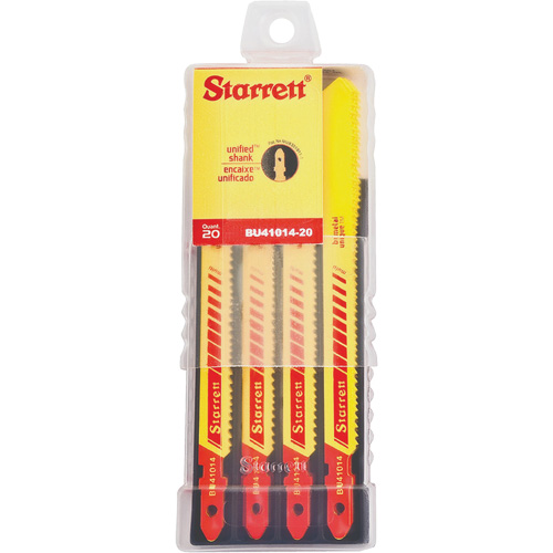 Lames pour scie sauteuse Unified Shank, Bim&eacute;tal, 4" lo, 10-14 dents par pouce Moffatt Supply & Specialties