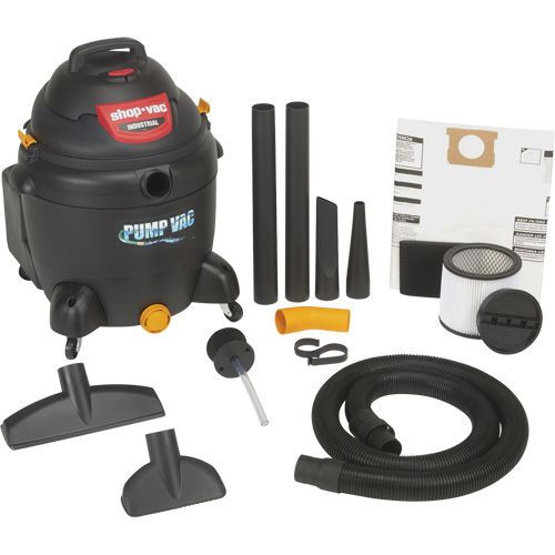 Aspirateur pour atelier avec pompe int&eacute;gr&eacute;e, Secs-humides, 6 CV, 18 gal. US (68,1 litres) Moffatt Supply & Specialties