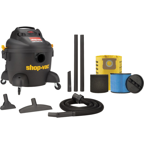 Aspirateur d'atelier s&eacute;rie entrepreneur, Secs-humides, 3,5 CV, 6 gal. US (22,7 litres) Moffatt Supply & Specialties
